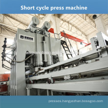 Double side laminating machine Melamine surface panel making line Embossing press macine